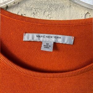 MARC NEW YORK- striped knit - long sleeved sweater dress